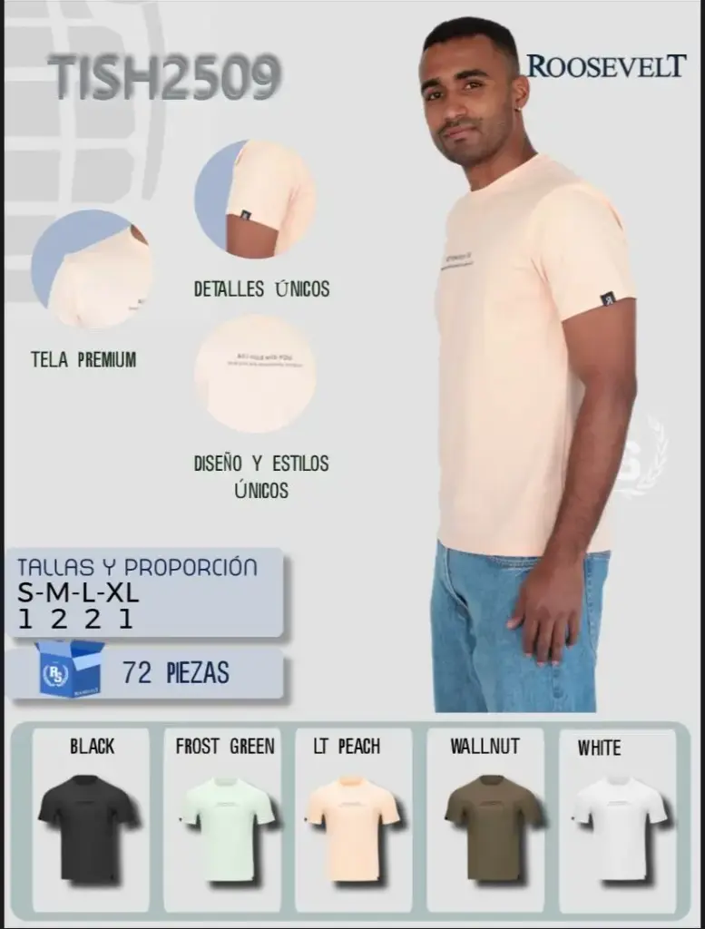 PLAYERA ROOSEVELT TISH 2509 
