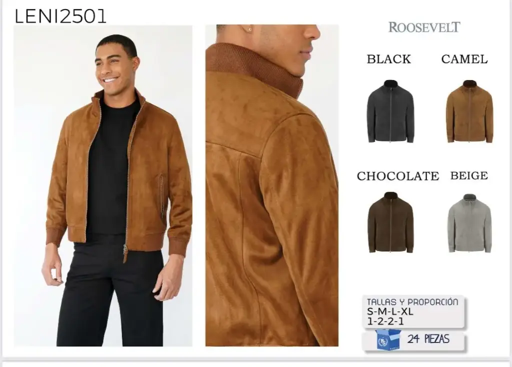 CHAMARRA ROOSEVELT LENI 2501 (CAJA 32PZ)