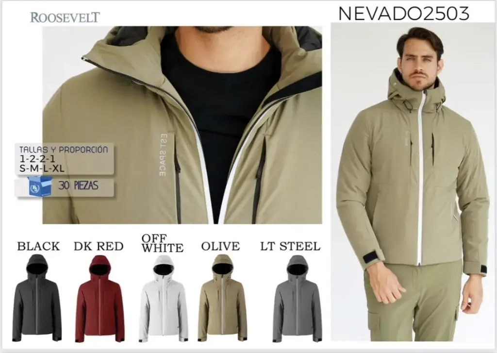 CHAMARRA ROOSEVELT NEVADO 2503 (CAJA 30PZ)