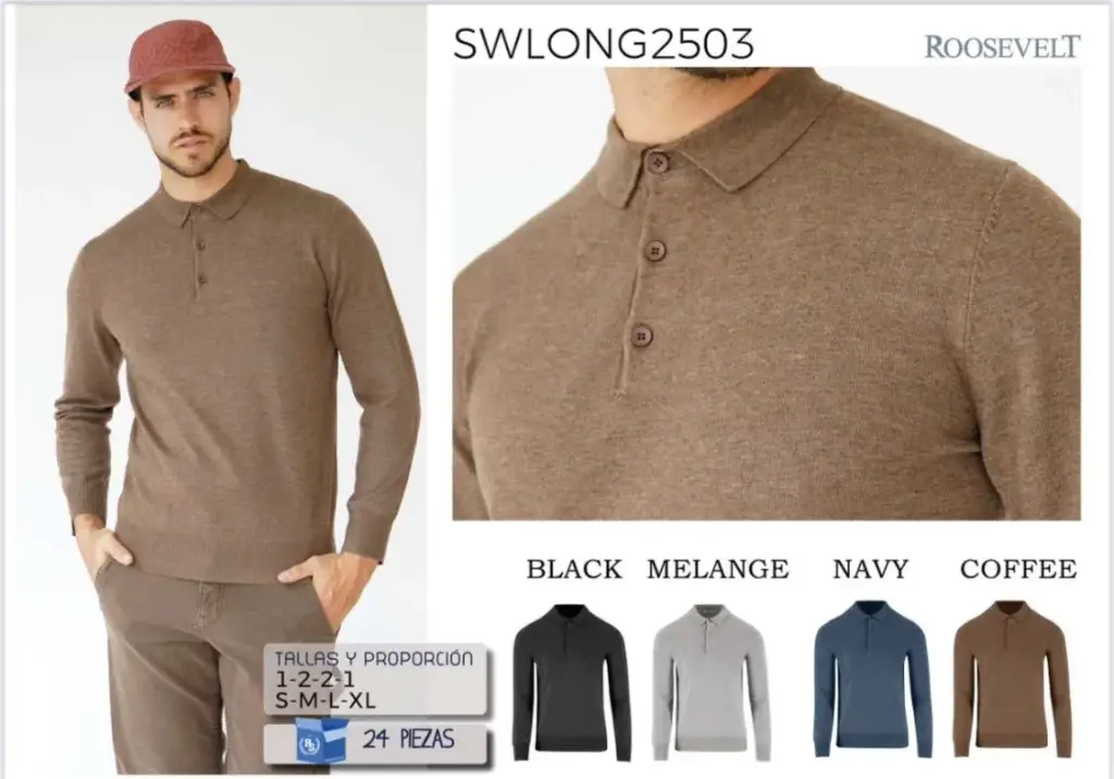 CAMISA ROOSEVELT SWLONG 2503