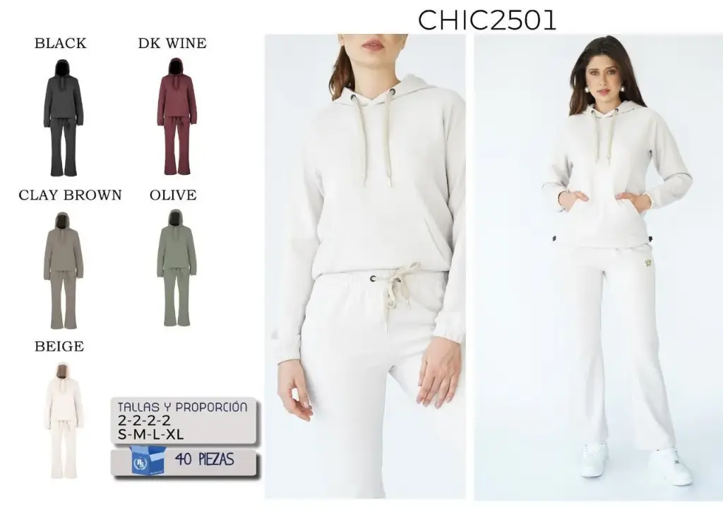 CONJUNTO ROOSEVELT DAMA CHIC 2501 (CAJA 40PZ)