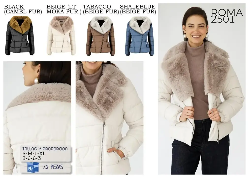 CHAMARRA ROOSEVELT ROMA 2501 (CAJA 24PZ)