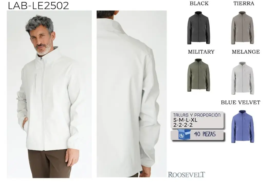 CHAMARRA ROOSEVELT LAB 2502 (CAJA 40PZ)