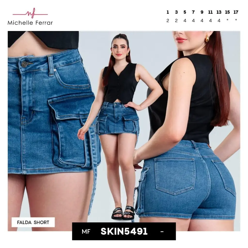 FALDA SHORT MICHELLE FERRAR 5491