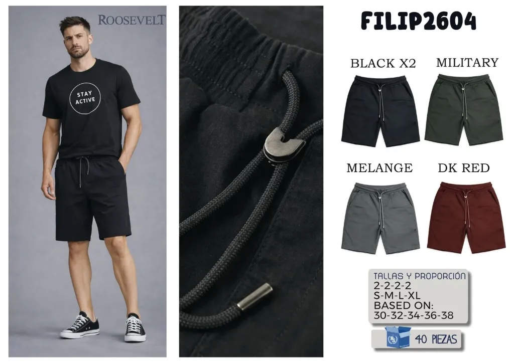 BERMUDA ROOSEVELT FILIP 2604 (CAJA 20PZ)