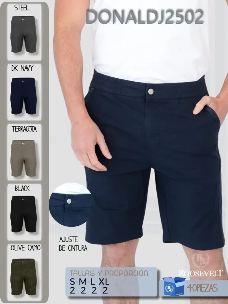 BERMUDA ROOSEVELT DONALDJ 2502 (Negro, S)