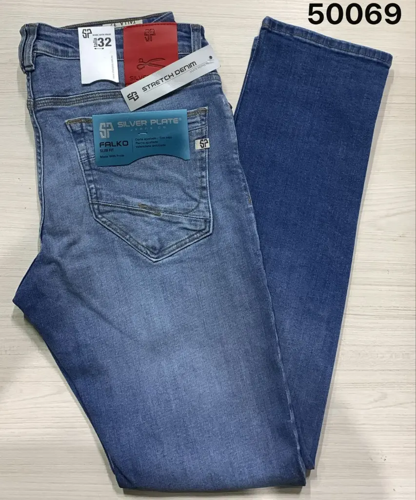 [SILFAL50069-28] JEANS FALKO SILVER PLATE 50069S (28)