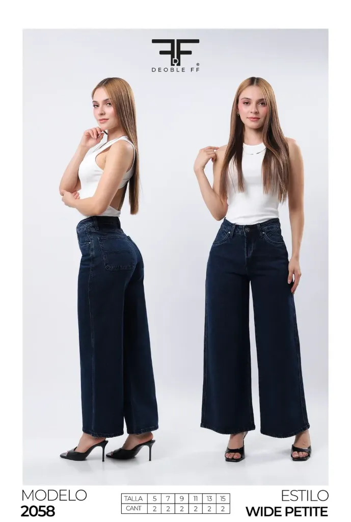 JEANS DOBLE FF 2058 (PAQ 12PZ)