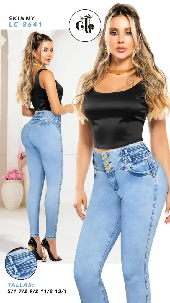 JEANS LE CLE MODA 8641