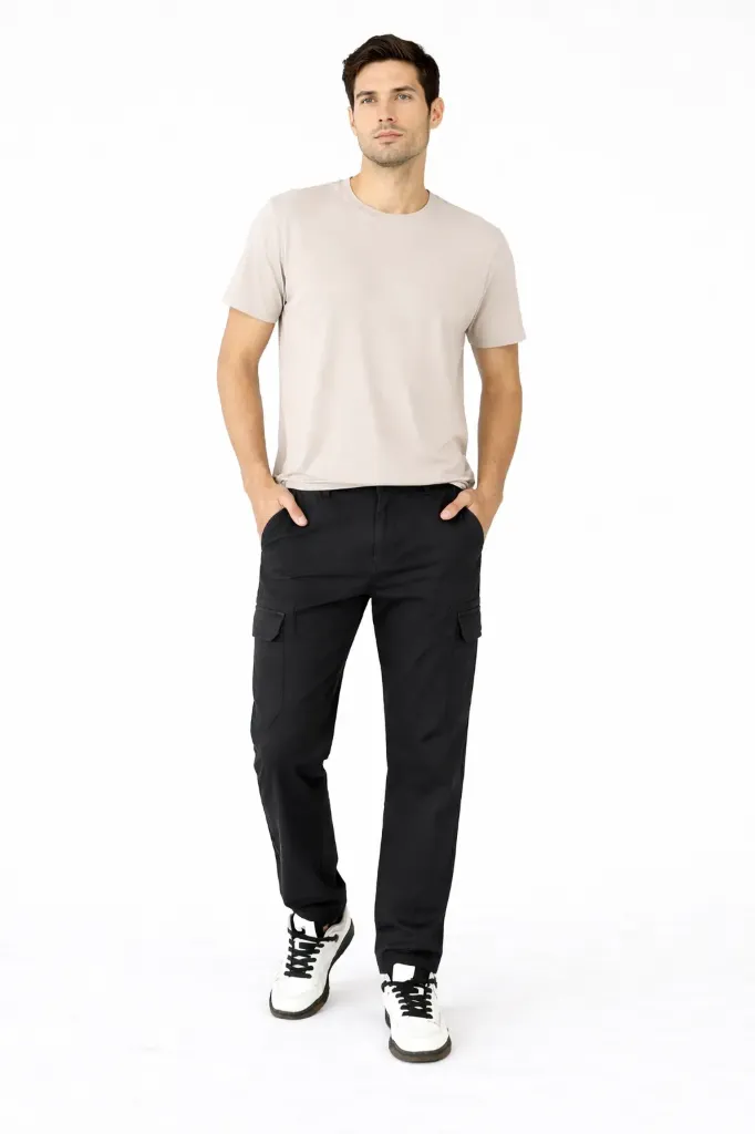 [ROOFRE2503NEG-S] PANTALON CARGO ROOSEVELT FRENCH 2503 (Negro, S)