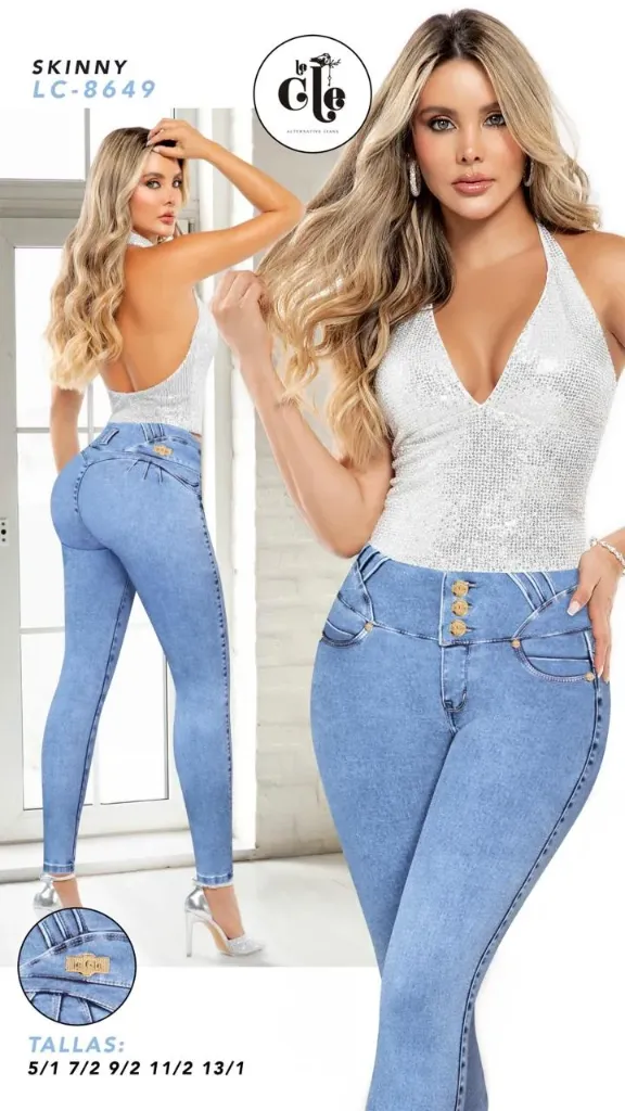JEANS LE CLE MODA 8649