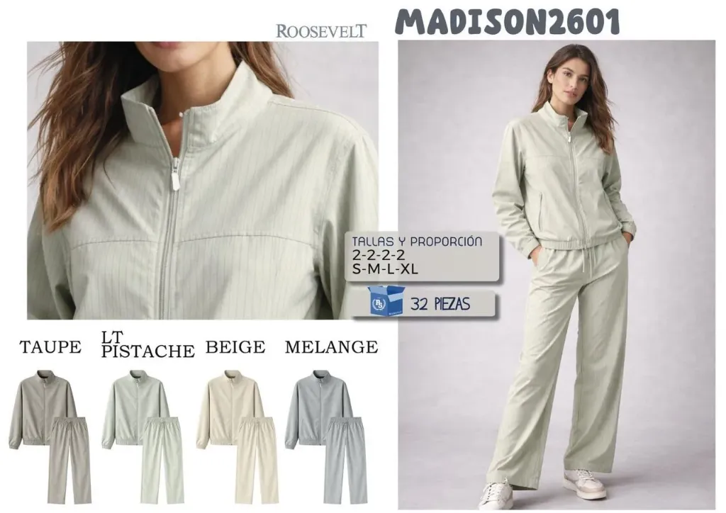 [ROOMAD2601BEI-S] CONJUNTO ROOSEVELT MADISON 2601 (Beige, S)