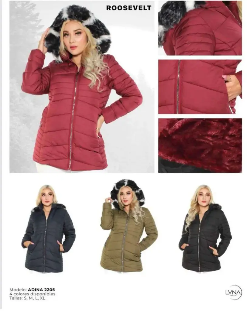 CHAMARRA ROOSEVELT ADINA 2205 (CAJA 30 PZS)