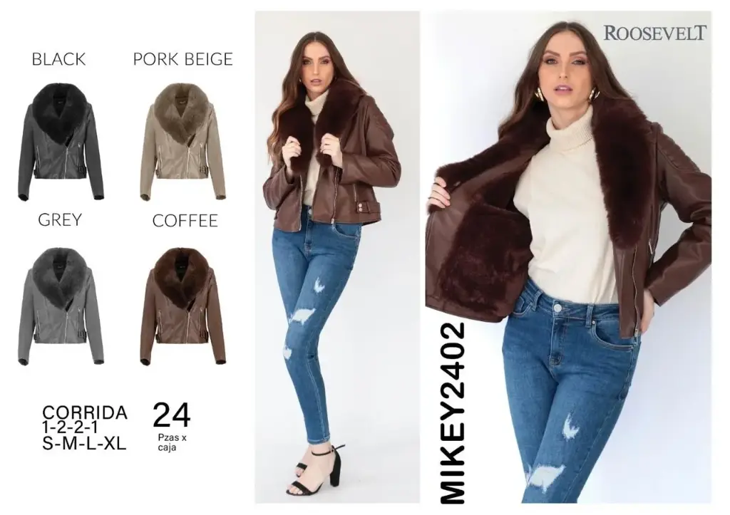 CHAMARRA ROOSEVELT MIKEY 2402 (CAJA 24 PZS)