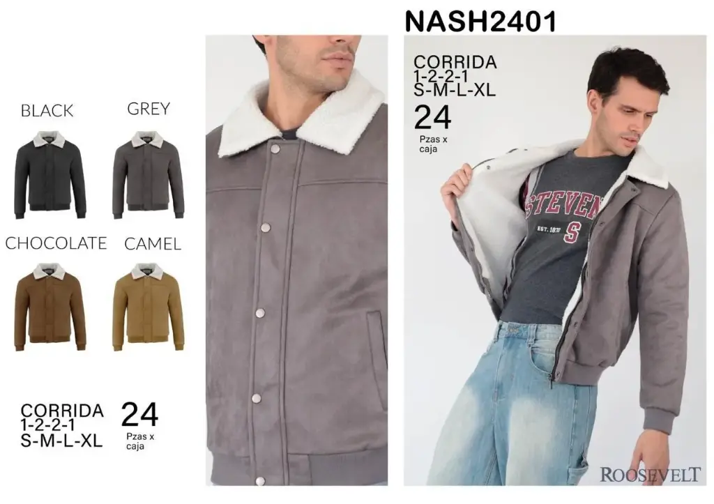 CHAMARRA ROOSEVELT NASH 2401 (CAJA 24 PZS)