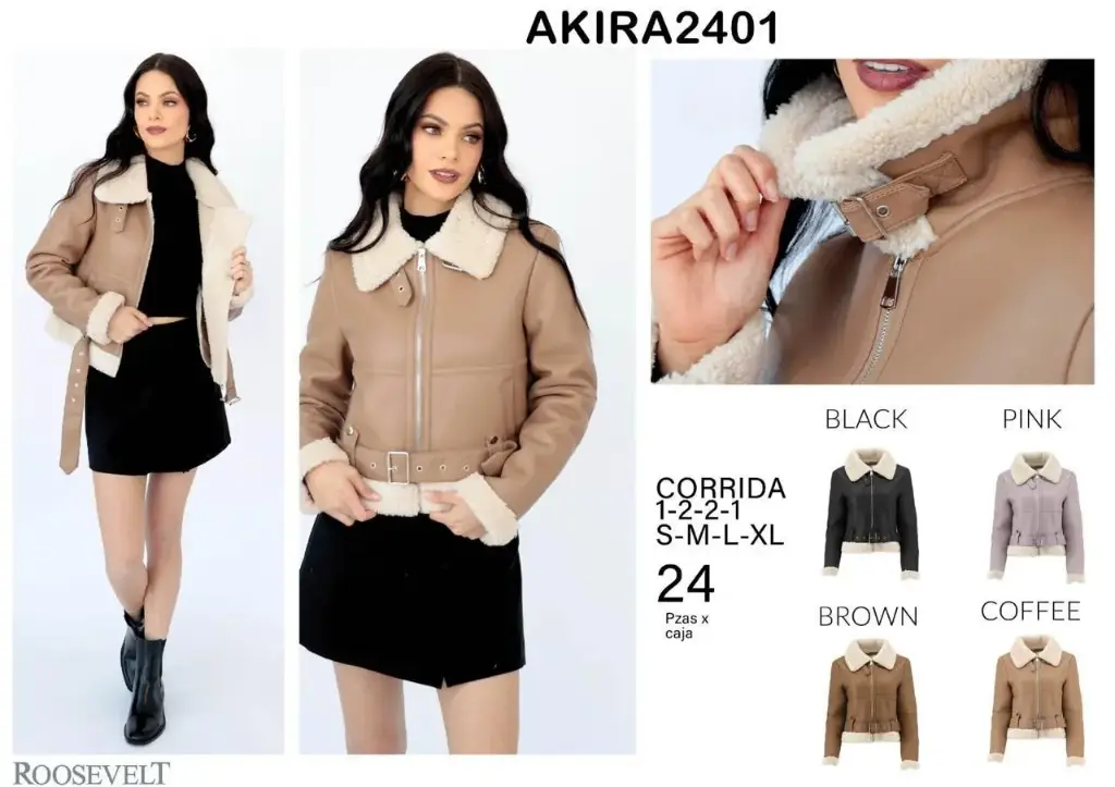 CHAMARRA ROOSEVELT AKIRA 2403 (CAJA 24 PZS)