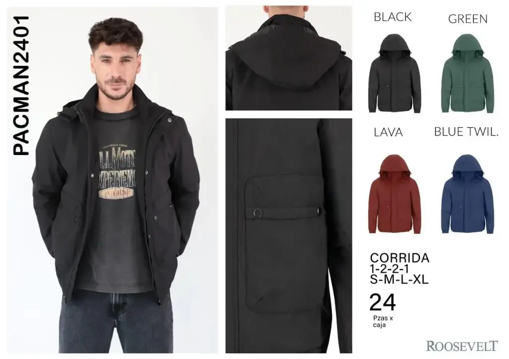 CHAMARRA ROOSEVELT PACMAN 2401 (CAJA 24 PZS)