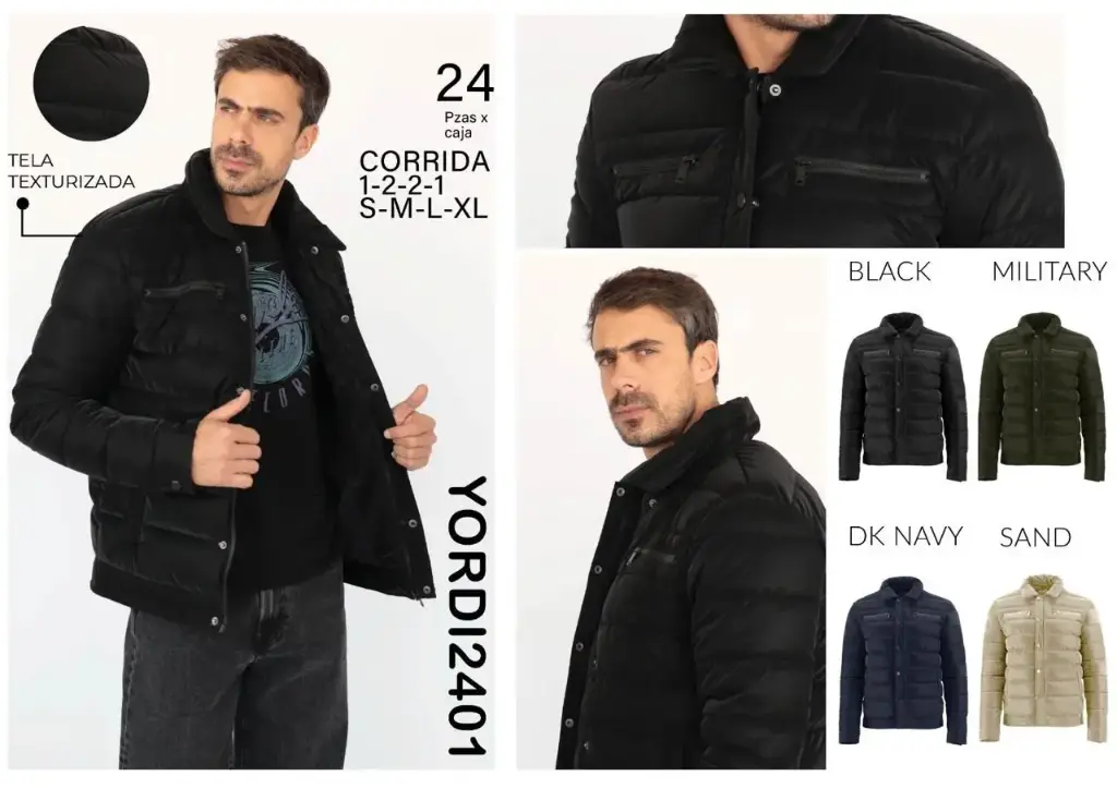 CHAMARRA ROOSEVELT YORDI 2401 (CAJA 24 PZS)
