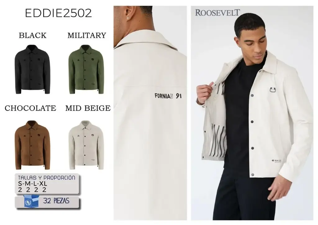 CHAMARRA ROOSEVELT EDDIE 2502 (CAJA 32 PZS)