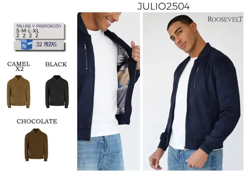 CHAMARRA ROOSEVELT JULIO 2504 (CAJA 32 PZS)