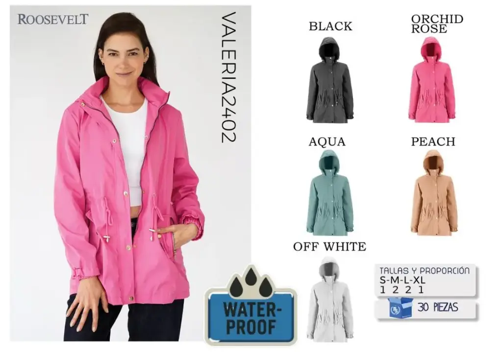 CHAMARRA ROOSEVELT VALERIA 2402 (CAJA 30 PZS)