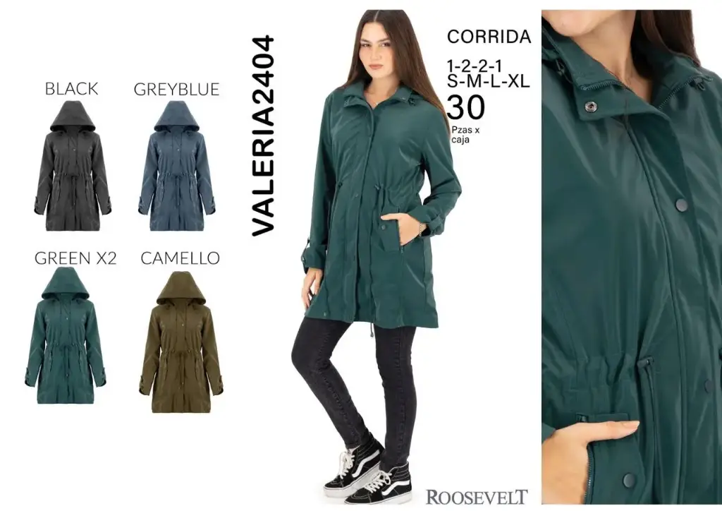 CHAMARRA ROOSEVELT VALERIA 2404 (CAJA 30 PZS)