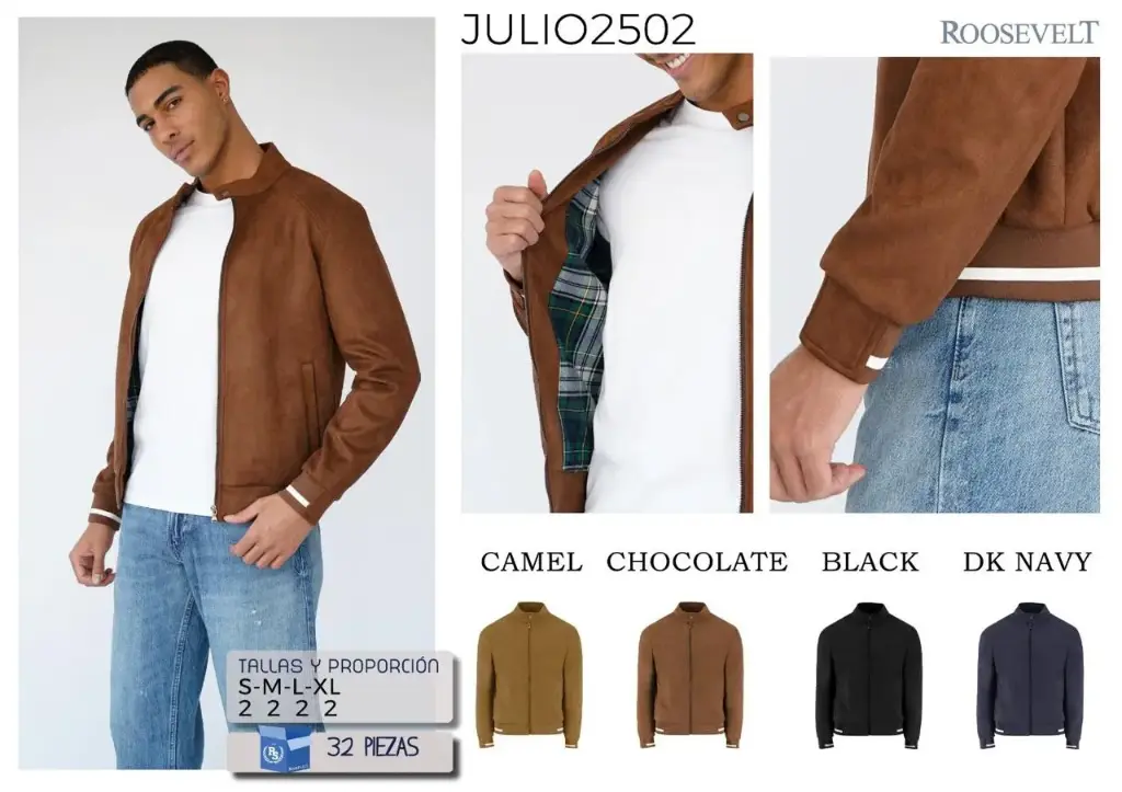 CHAMARRA ROOSEVELT JULIO 2502 (CAJA 32 PZS)