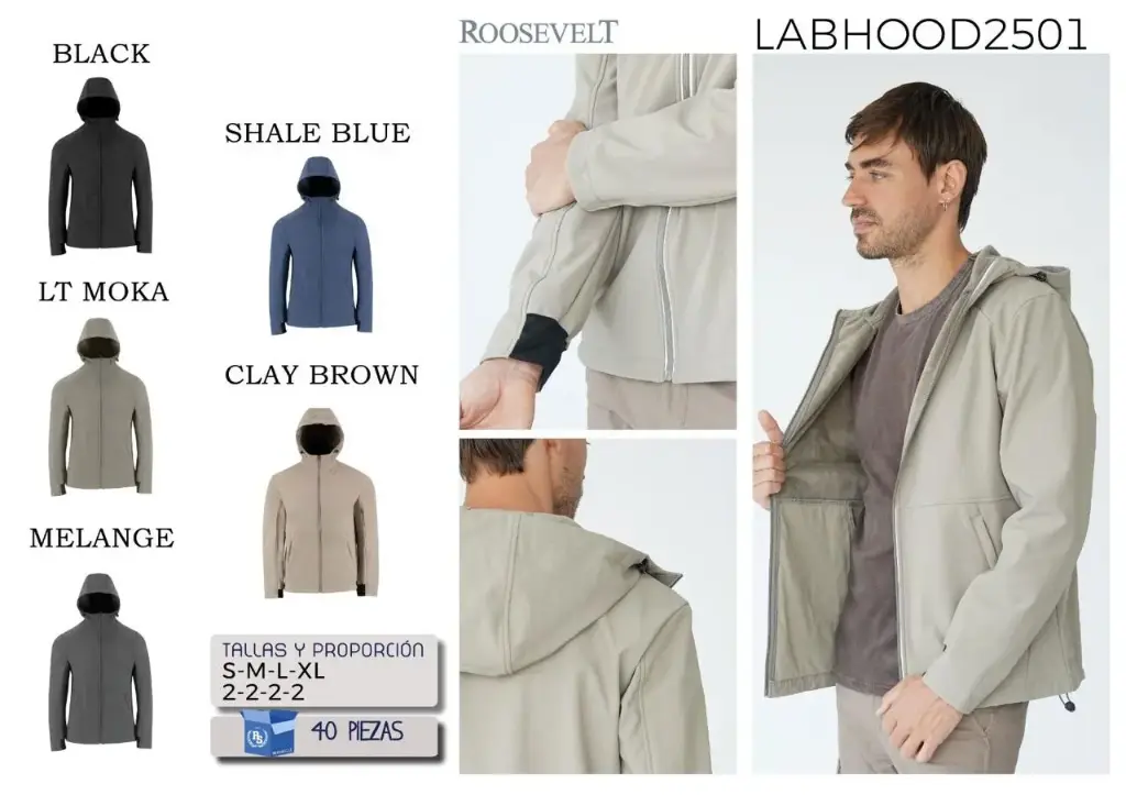 CHAMARRA ROOSEVELT LAB HOOD 2501 (CAJA 40 PZS)
