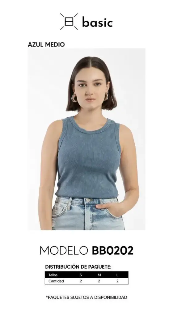 [BAL0202AZU-S] BLUSA BALAM BB0202 (AZUL, S)