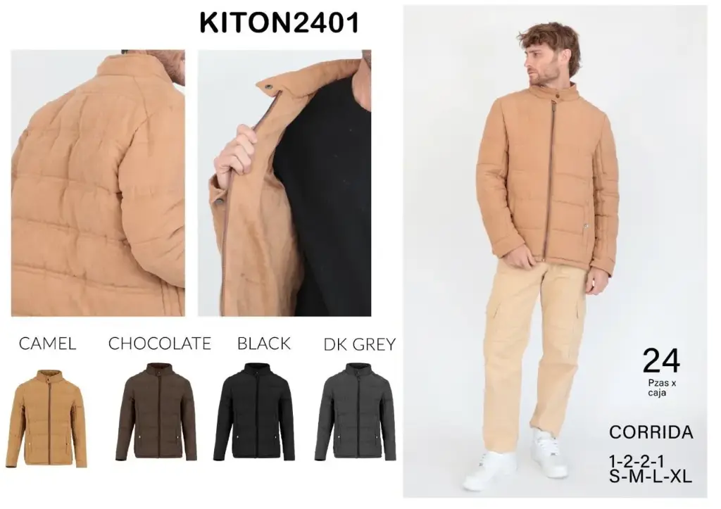 [ROOKIT2401NEG-S] CHAMARRA ROOSEVELT KITON 2401 (NEGRO, S)