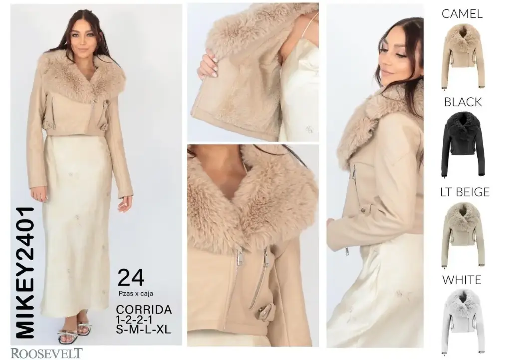 CHAMARRA ROOSEVELT MIKEY 2401 (NEGRO, S)