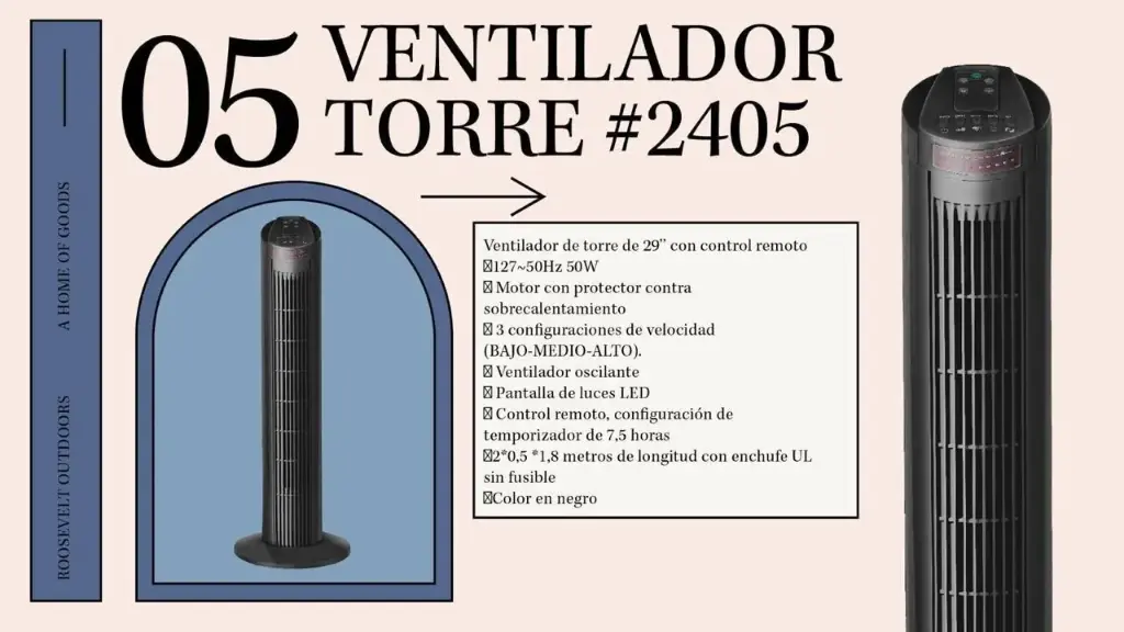 VENTILADOR ROOSEVELT 2405