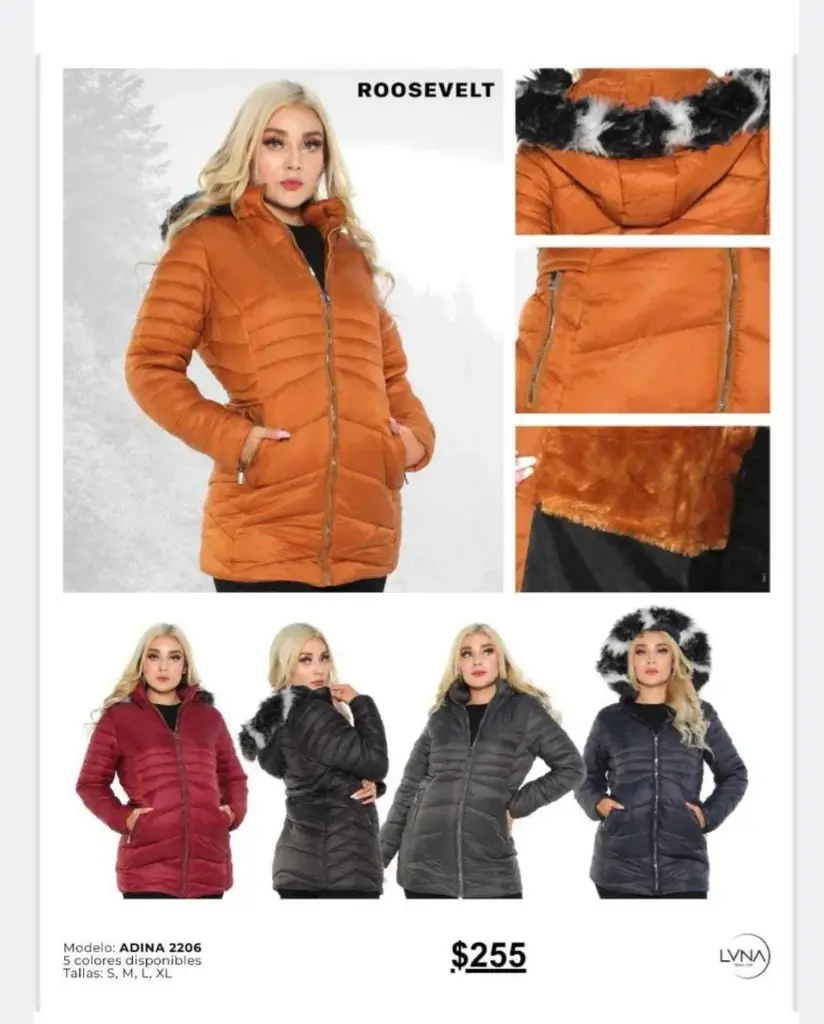 [ROOADI06NEG-S] CHAMARRA ROOSEVELT ADINA 2206 (NEGRO, S)