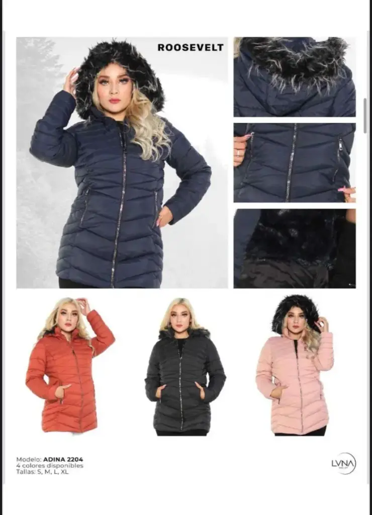 [ROOADI04NEG-S] CHAMARRA ROOSEVELT ADINA 2204 (NEGRO, S)