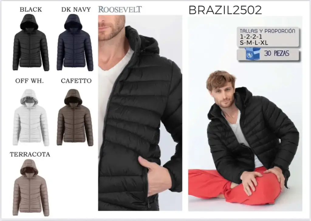 CHAMARRA ROOSEVELT BRAZIL 2502 (CAJA 30PZ)